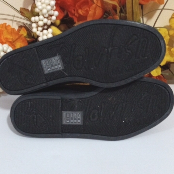 BLOWFISH GIRLS BLACK ANKLE STRAP BALLERINA FLATS SIZE 2 NWT - Picture 7 of 7